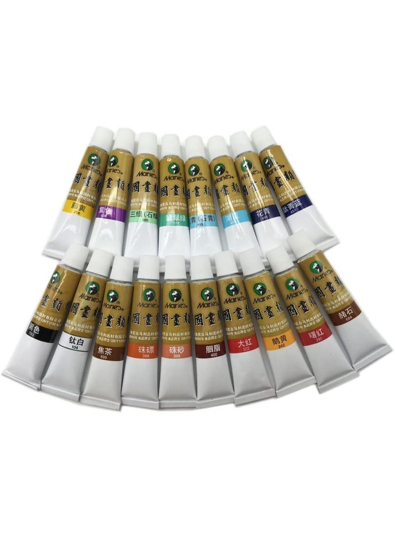 ميريز Marie's Chinese Painting Pigments 12ml oil Painting colour - 18pcs - Image 3
